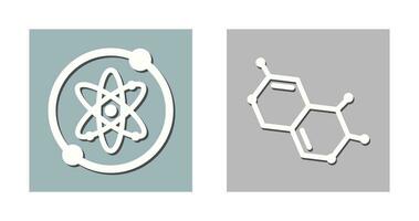 próton e molécula ícone vetor
