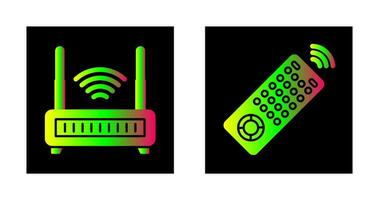 controlo remoto e antina ícone vetor