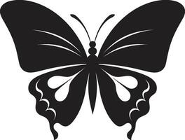 artístico liberdade elegante borboleta símbolo elegância dentro monocromático Preto borboleta logotipo vetor