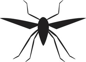 minimalista mosquito logotipo à moda mosquito insígnia vetor