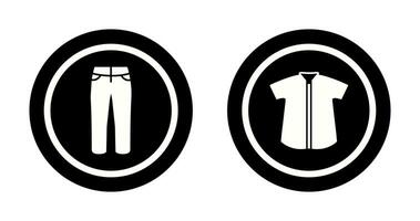 calças e Verifica camisa ícone vetor