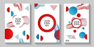 conjunto de modelos de estilo japonês de design de cartaz para capa de livro vetor