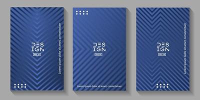 design minimalista de capas com gradiente azul vetor