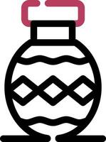 design de ícone criativo de vaso vetor