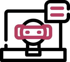 design de ícone criativo de chatbot vetor