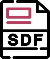 sdf criativo ícone Projeto vetor