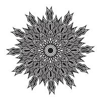 Ilustração de textura de mandala floral de fundo padrão ornamental vetor