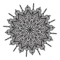 islâmico elegante redondo abstrato isolado desenho de mandala vetor