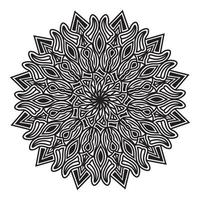 Ilustração de textura de mandala floral de fundo padrão ornamental vetor