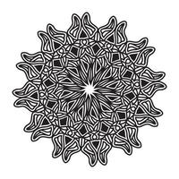 Ilustração de textura de mandala floral de fundo padrão ornamental vetor
