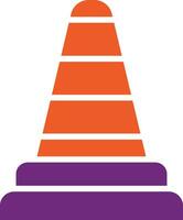 ilustração de design de ícone de vetor de cone de trânsito