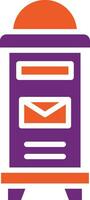 ilustração de design de ícone de vetor de caixa de correio