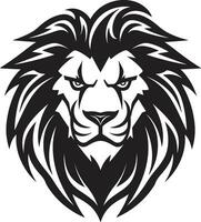 caçar dentro estilo Preto leão emblema a à moda caçar a rugindo rei Preto leão ícone excelência a monarcas rugido vetor