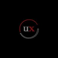 ux criativo moderno cartas logotipo Projeto modelo vetor
