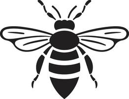 elegante Preto querida abelha emblema querida abelha silhueta logotipo vetor