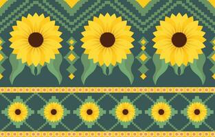 tecido colorido de flor de mandala. padrão étnico geométrico em design de fundo oriental tradicional para tapete, papel de parede, roupas, embrulho, batik, estilo de bordado de ilustração vetorial. vetor