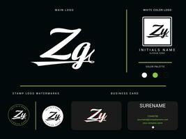 monograma zq logotipo vetor, inicial vestuário zq qz luxo moda logotipo carta Projeto vetor