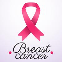 Fundo de vetor de conscientização de câncer de mama