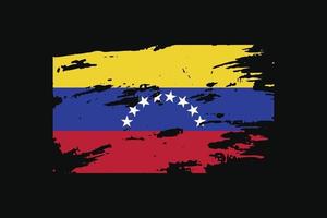 bandeira do estilo grunge da venezuela. ilustração vetorial. vetor