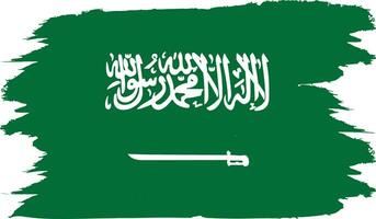 a saudita árabe bandeira. vetor. preciso Medidas, proporções, e cores vetor