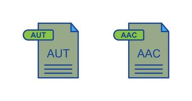 aac e aut ícone vetor