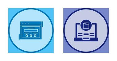 Avaliação e dados armazenamento ícone vetor