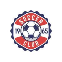 futebol logotipo ou futebol clube esporte placa crachá vetor