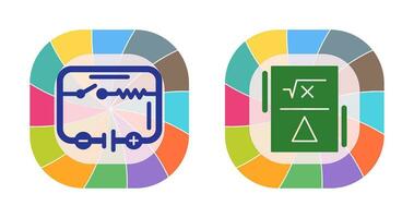 elétrico o circuito e Fórmula ícone vetor