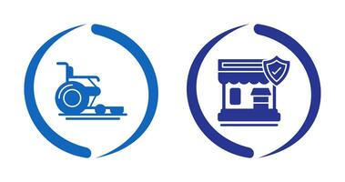 roda cadeira e o negócio ícone vetor