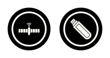 satélite e USB dirigir ícone vetor