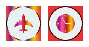 avião e Tempo ícone vetor