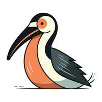 pelicano ícone. desenho animado ilustração do pelicano vetor ícone para rede