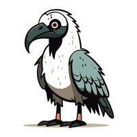 ilustração do uma abutre em uma branco fundo. vetor ilustração.