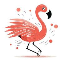 flamingo. vetor ilustração. isolado em branco fundo.