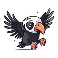 fofa desenho animado abutre personagem. vetor ilustração para seu Projeto.