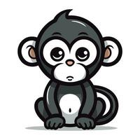 fofa macaco desenho animado mascote personagem vetor ícone ilustração Projeto