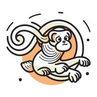 macaco zodíaco placa. horóscopo símbolo. vetor ilustração.