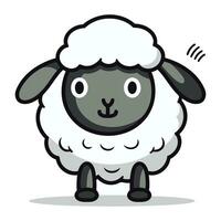 fofa ovelha desenho animado mascote personagem vetor ícone ilustração Projeto