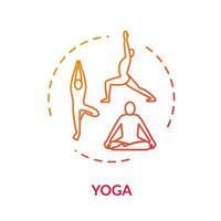 ícone do conceito de ioga vetor
