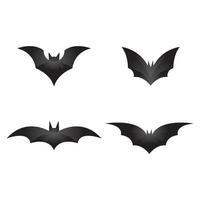 design de logotipo de imagens de morcego vetor