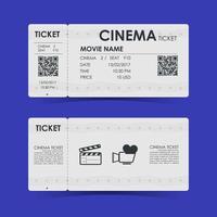 bilhete de cinema. diretriz para gráficos de design. ilustração vetorial vetor