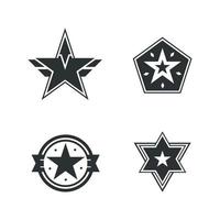 banner de ícones de design de elemento estrela. ilustração vetorial vetor