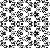 padrão abstrato sem costura preto e branco. fundo e pano de fundo. projeto ornamental em tons de cinza. ornamentos em mosaico. ilustração gráfica vetorial. vetor