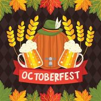 ilustração colorida do elemento octoberfest vetor