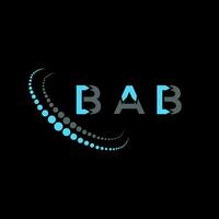 bab carta logotipo criativo Projeto. bab único Projeto. vetor