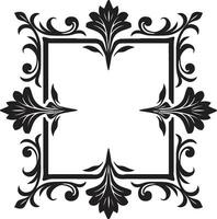 régio florescer monocromático vetor do decorativo floresce majestoso elegância Preto real floral enfeite dentro vetor