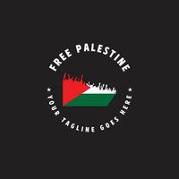 livre Palestina logotipo vetor