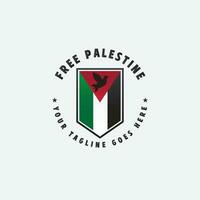 livre Palestina logotipo vetor