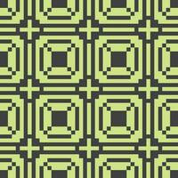 pixel quadrados Preto verde padronizar vetor