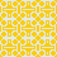uma amarelo e branco padronizar com quadrados vetor